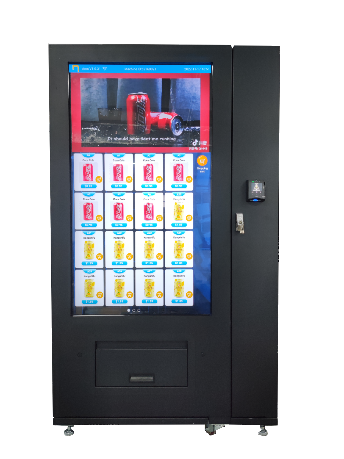 full touchscreen vending machine